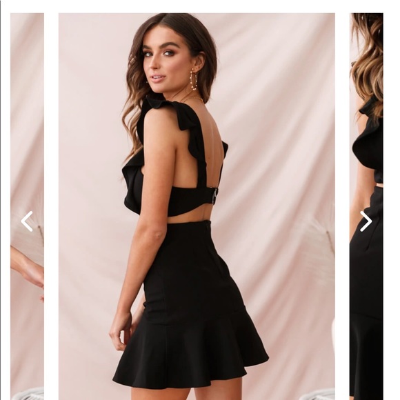 Selfie Leslie Black Dress - NEW - Picture 2 of 4